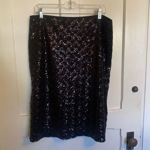 Black formal skirt